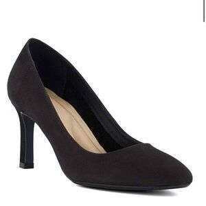 Dune London Adele black‎ suede heel new 7